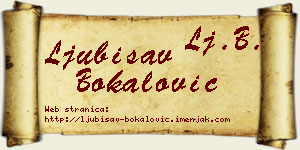Ljubisav Bokalović vizit kartica